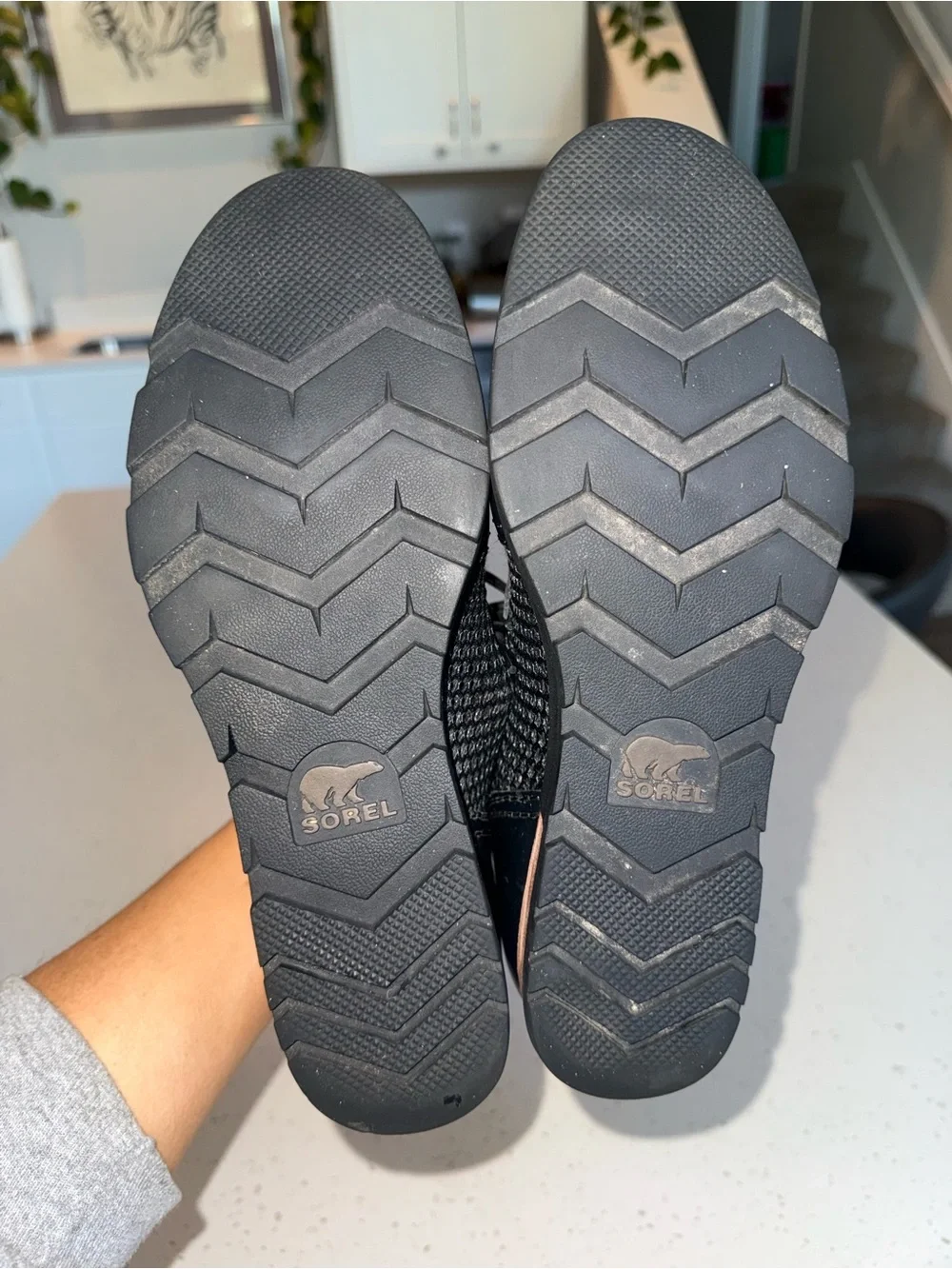 Sorel Men's Black Patent and Mesh Chukka Boots